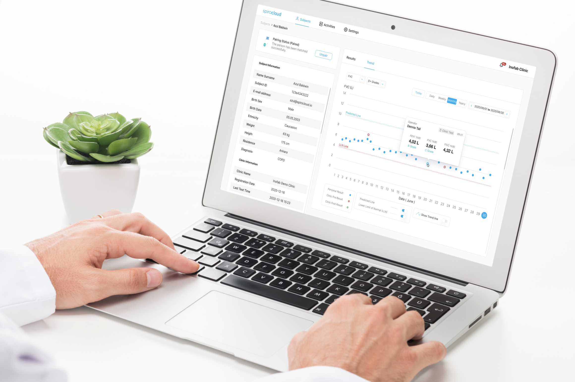 Remote Spirocloud - Respiratory Disease Management Platform